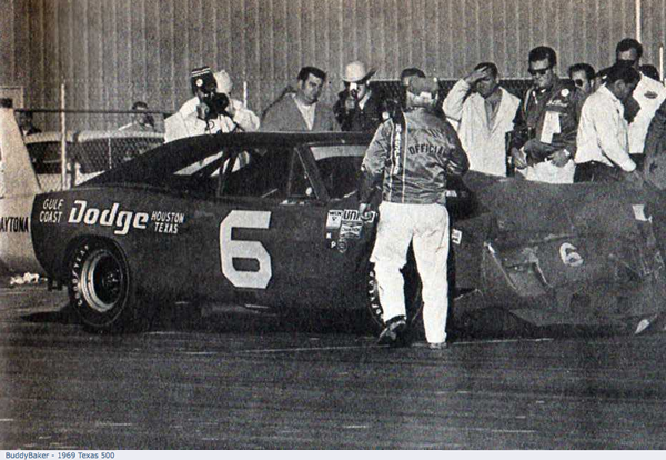Cotton Owens Garage : 1969 Texas 500 - Buddy Baker Crashes His Cotton ...
