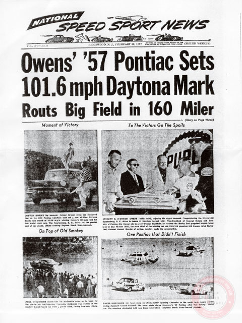 Cotton Owens 1957 Daytona Beach Winner